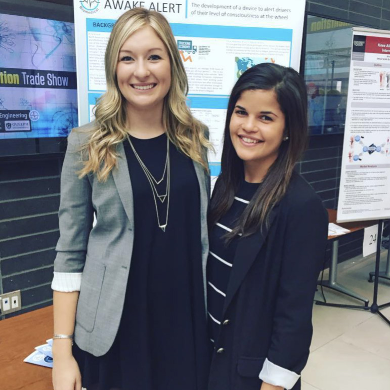 Sabina presenting her year-end group project.